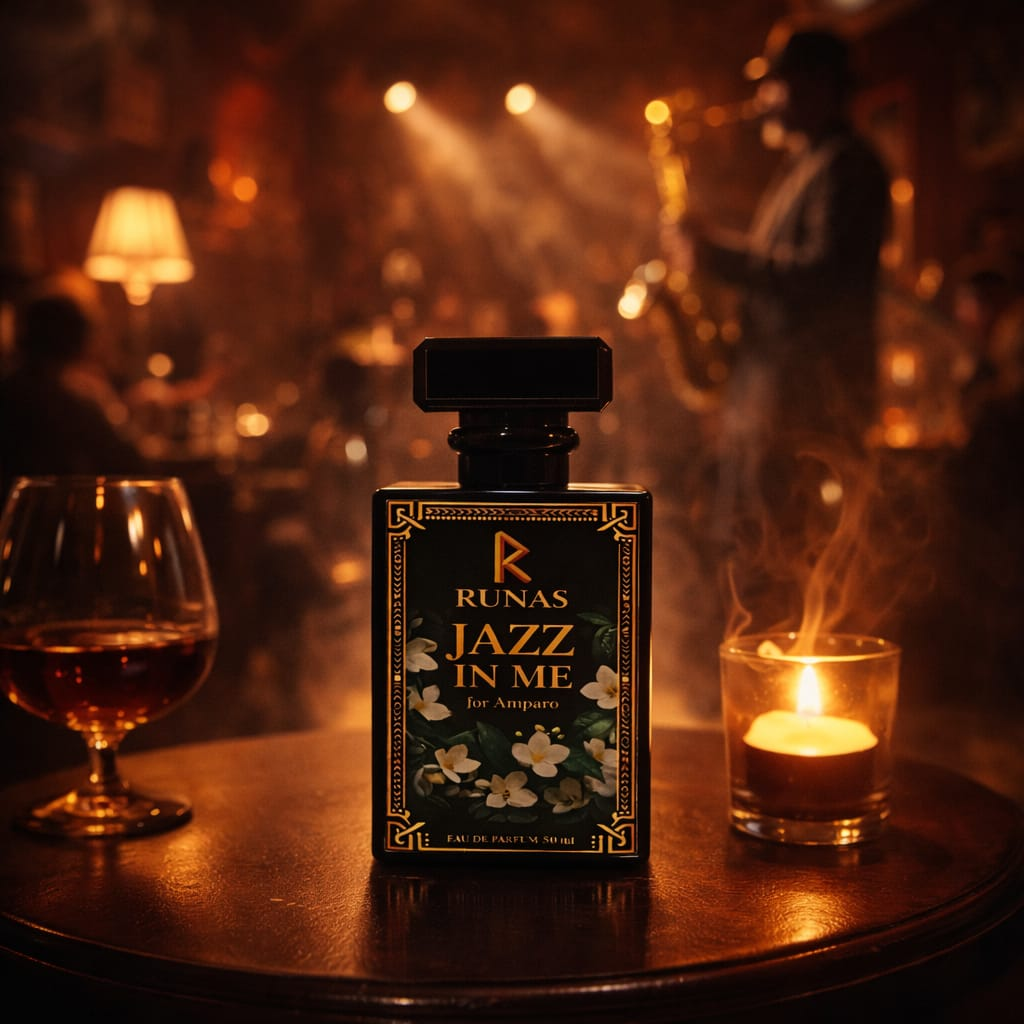 Jazz in Me, fragancia personalizada RUNAS para Amparo